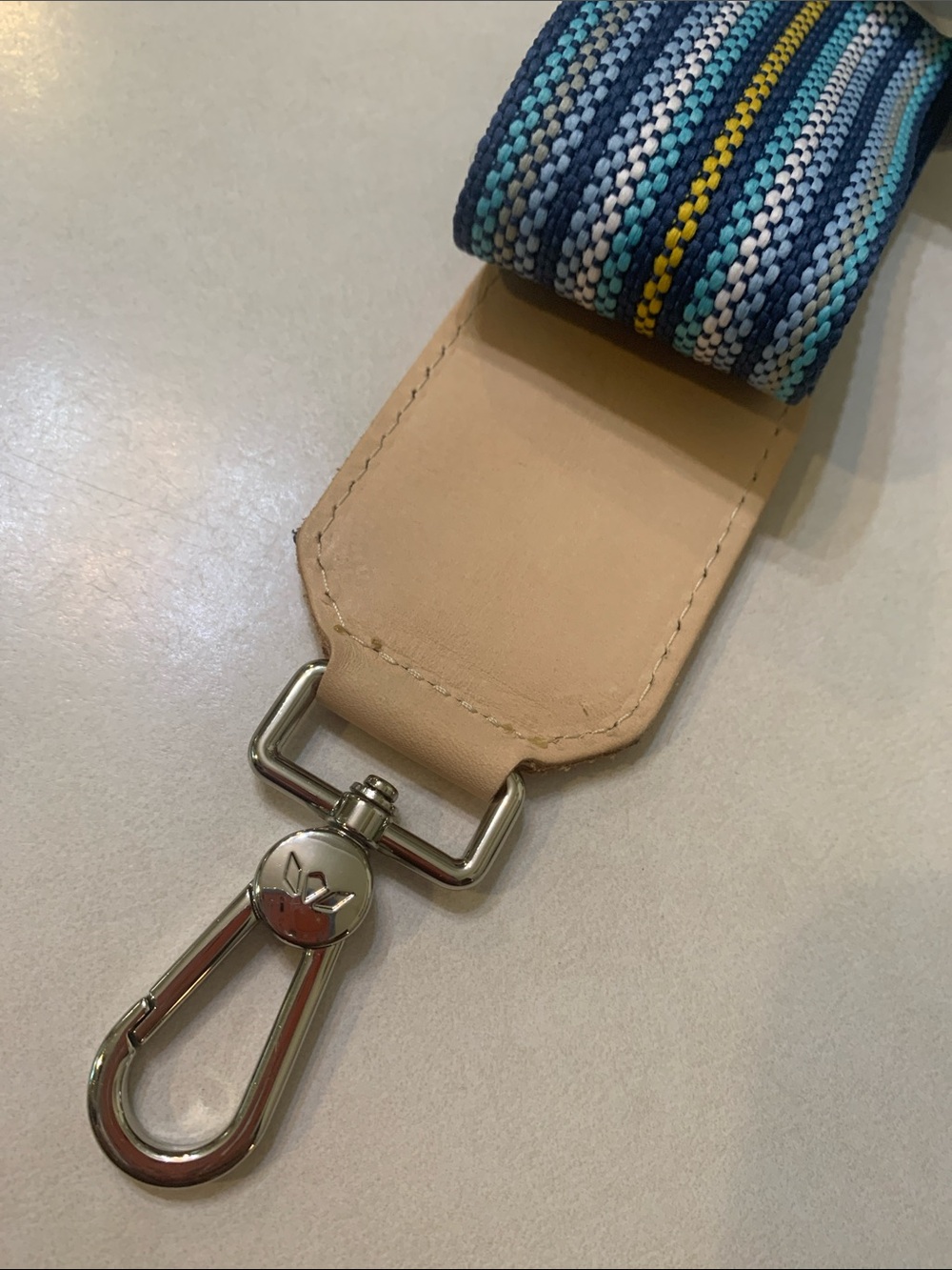 NWOT Consuela Chambray Webbing Crossbody Strap - Picture 9 of 15